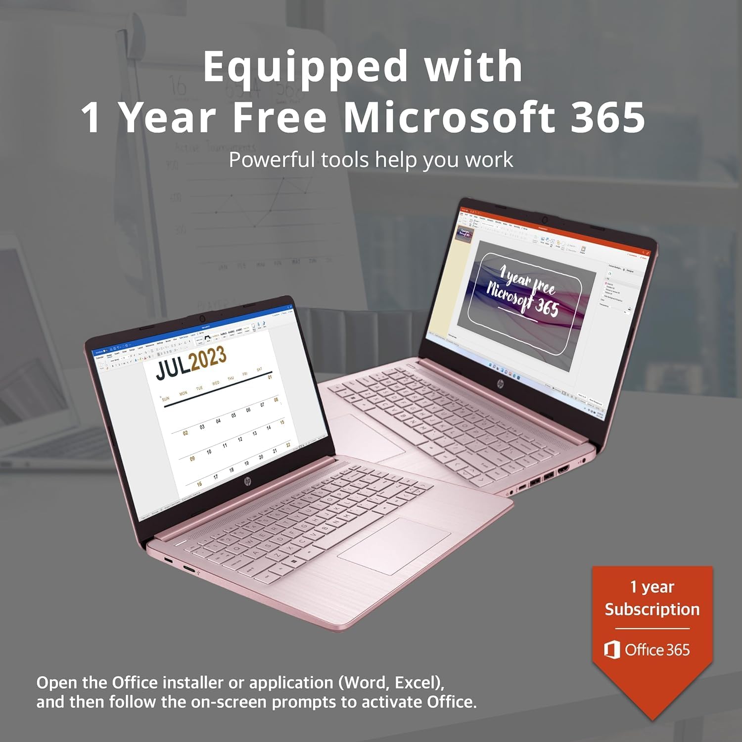 HP New 14' HD Ultra Light Thin Laptop, Quad-Core Intel Celeron Processor, 16GB RAM, 320GB (64GB eMMC+ 256GB Card), Wi-Fi, Upto 11 Hours, Windows 11 S + 1 Year Office 365+HubxcelAccessory, Pink