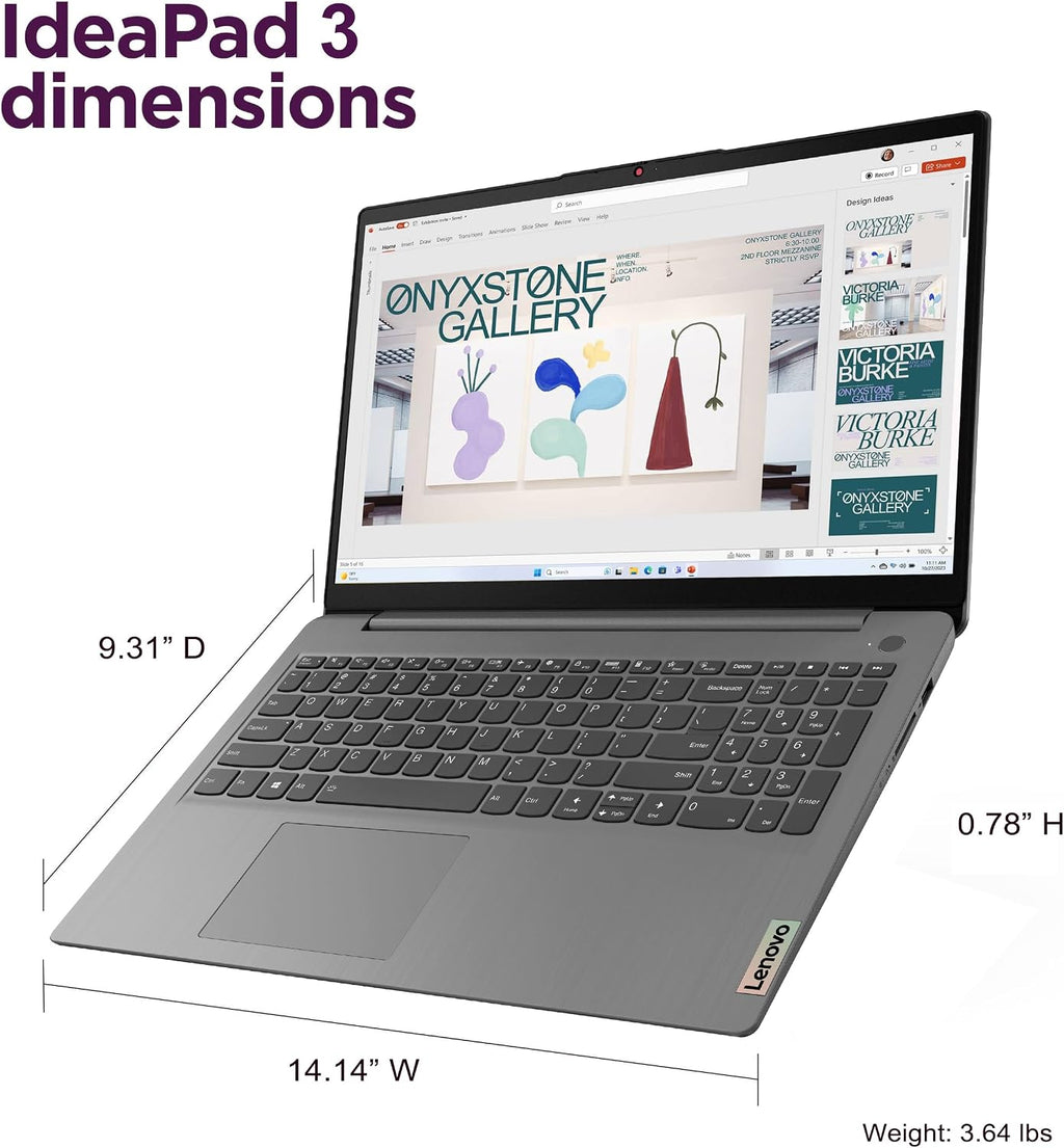 Lenovo IdeaPad 3 15.6' FHD Touchscreen Laptop (16GB RAM, 1TB SSD, Intel Core i3) for Home & College Student, Narrow Bezel, Webcam, 12-Hour Long Battery Life, NumPad, IST SD Card, Win 11 Home in S