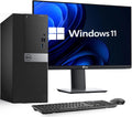 Dell Optiplex 7050 Tower Desktop Computer PC - Intel Core i5-7500 7th Gen 3.40GHz - 16GB DDR4 RAM - 512GB SSD - New 24 Monitor - Webcam - Wireless Keyboard & Mouse - WiFi - Window 11 Pro (Renewed)