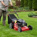 Self Propelled Gas Lawn Mower, 141cc 4-Stroke Engine, 20-Inch Walk-Behind Mower, 3-in-1 Mulching, Side Discharge & Rear Bagging, 7-Position Height Adjustment, 13.2-Gallon Grass Bag, High Rear Wheels