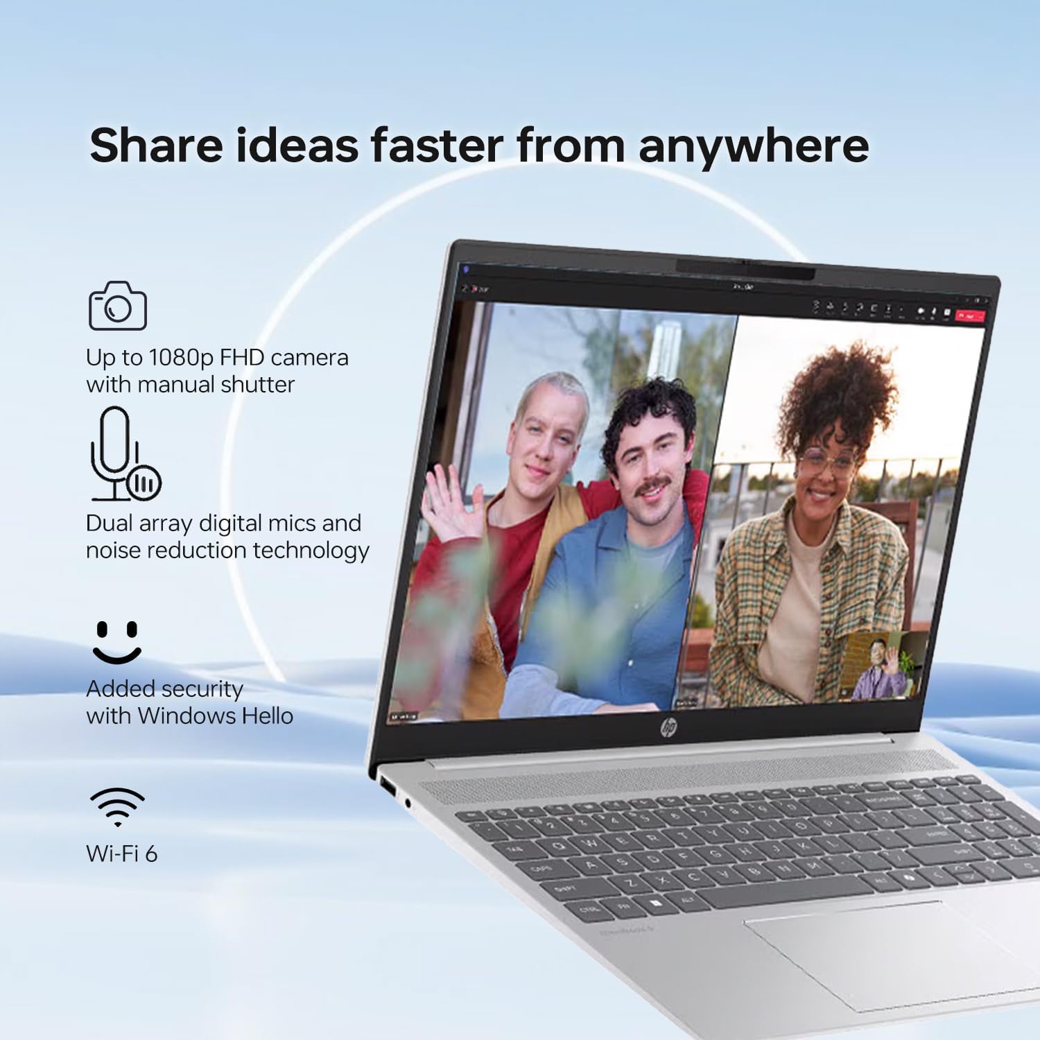 HP 17.3' Touchscreen Business Copliot AI Laptop, Intel Core Ultra 5 225U, 16GB DDR5 RAM, 1TB SSD, Wi-Fi 6, Win11 Home, Backlit Keyboard &Numeric Keypad, Webcam, Fingerprint Reader, Battery Fast charge