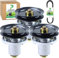 3 Pack 607418 Spindle Assembly with 604664 Spindle Pulley 797720 Belt 5/8x177 Replaces Hustler 601804 Spindle Assembly for Hustler Fastrak 54 inch Spindle, Hustler Raptor SD 54 Spindle