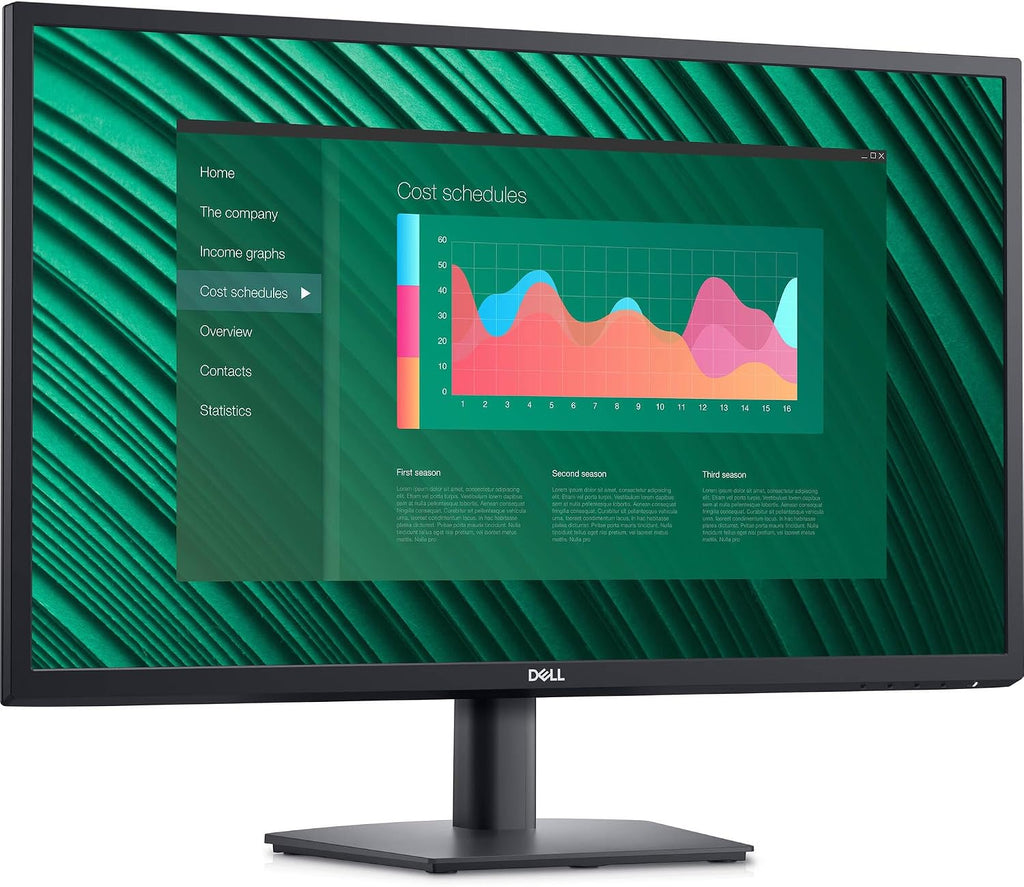 Dell E2723H VESA Mount (100x100mm) Monitor, 27' FHD VA (1920x1080) 60Hz Display, DisplayPort, VGA, Anti-Glare Display, LED Backlight, Ideal for Home & Business, Black (2025 Latest Model)