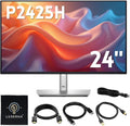 Dell P2425H Computer Monitor Screen 24' 16:9 IPS Display with Stand - 100Hz Full HD, 1920 x 1080 with DisplayPort, HDMI, USB 3.0 Upstream & Power Cable - New