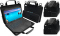 UZBL 11-11.6 Inch Always-on Chromebook Protective Hard Case with Accessory Pouch and Adjustable Shoulder Strap (20 Pack)