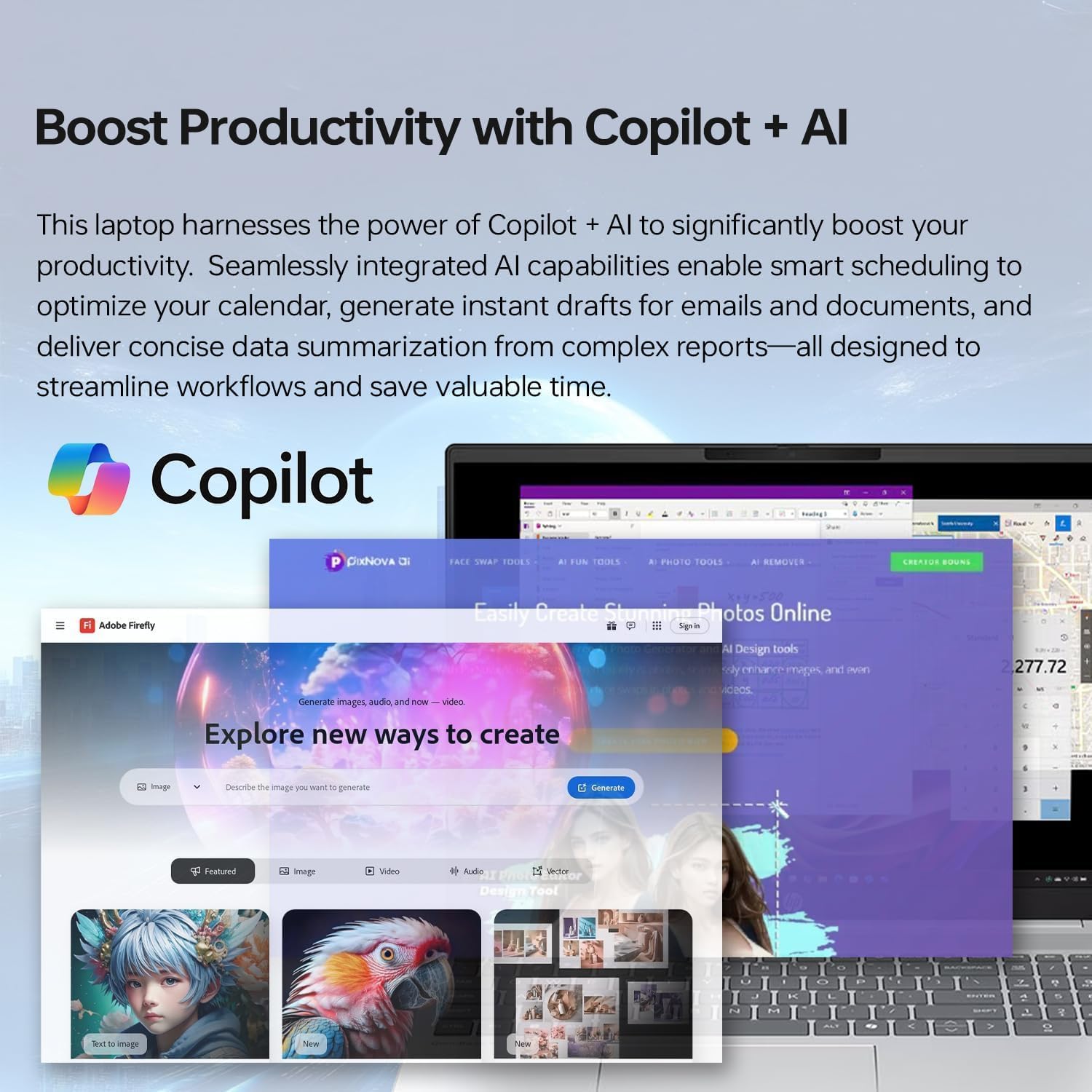 HP OmniBook X Touchscreen Laptop - Intel Core Ultra 7 255H - RTX 4050-16inch OLED Display 120Hz -32GB RAM| 2TB SSD -Backlit Keyboard -Video Editing Laptop Business College -Windows 11 Pro Office 365