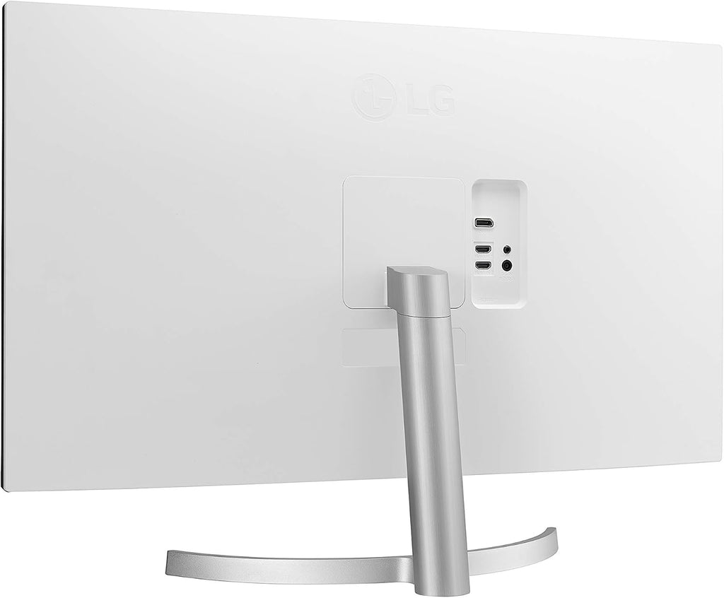 LG 32UN500-W Monitor 32' Ultrafine (3840 x 2160) Display, AMD FreeSync, DCI-P3 90% Color Gamut, HDR10, Built-in Speakers, 3-Side Virtually Borderless Design - Silver/White