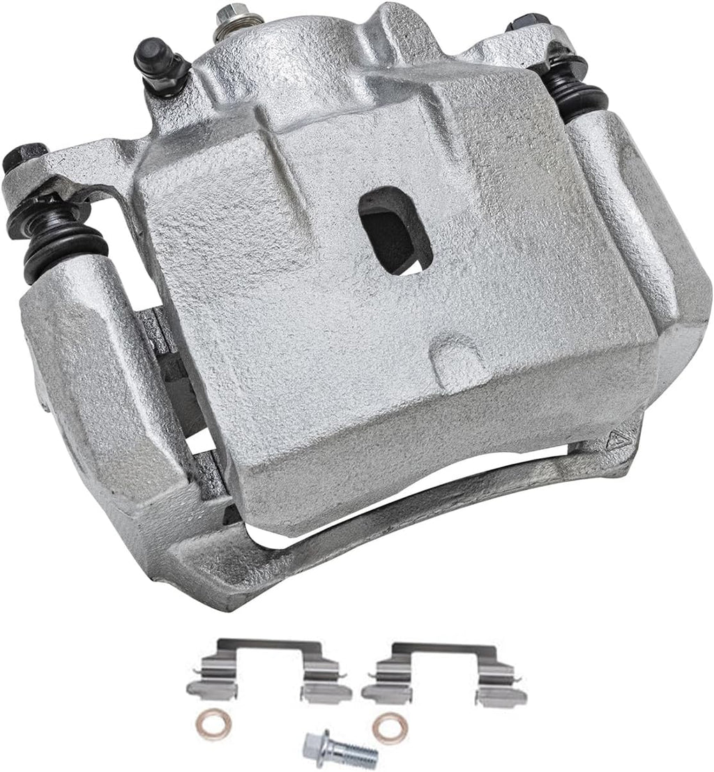 Detroit Axle - Front 2pc Brake Calipers for 04-12 Chevrolet Malibu Pontiac G6 Solstice Saturn Aura Sky, 2 Disc Brake Calipers Replacement 2004 2005 2006 2007 2008 2009 2010 2011 2012