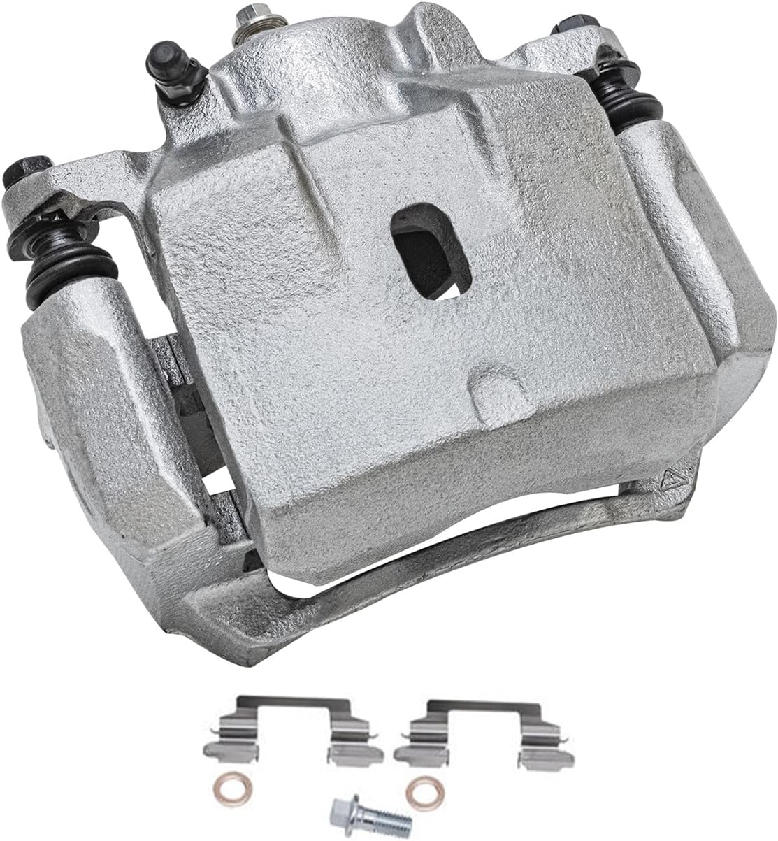 Detroit Axle - Front 2pc Brake Calipers for 04-12 Chevrolet Malibu Pontiac G6 Solstice Saturn Aura Sky, 2 Disc Brake Calipers Replacement 2004 2005 2006 2007 2008 2009 2010 2011 2012