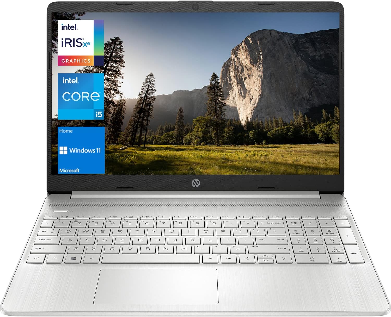 HP 15 Notebook Laptop, 15.6' FHD Display, Intel Core i5-1135G7, 16GB DDR4 RAM, 1TB PCIe NVMe SSD, Webcam, HDMI, Bluetooth, Wi-Fi, Windows 11 Home, Silver