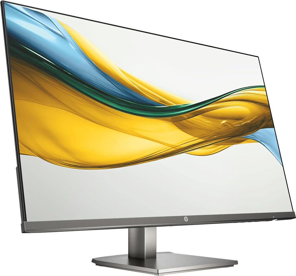 HP Series 5 527da 27' IPS FHD Monitor with 5ms Response Time, Anti-Glare, Flicker Free, 300 nits Brightness, VGA, HDMI & Dockztorm USB Port Expander, Black/Metal Gray Color (B11W6AT#ABA) 2 Pack