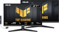 ASUS TUF Gaming 27' FHD IPS Monitor with 1ms Response Time, 180Hz Refresh Rate, Anti Glare, Flicker Free, VESA Mount (100mm), Displayport, HDMI & Dockztorm USB Port Expander, Black Color 2 Pack