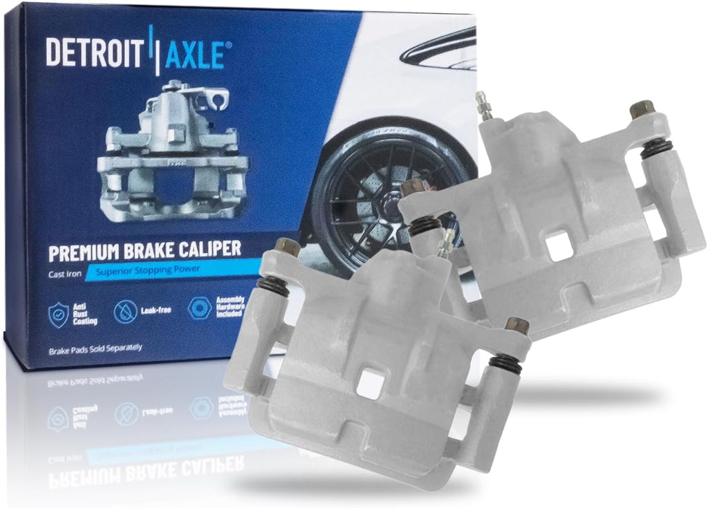 Detroit Axle - Pair Rear Brake Calipers for 1992-1995 Mazda 929 1996-1998 2000 MPV [Casting No. 1523 H] Disc Brake Calipers with Brackets Replacement