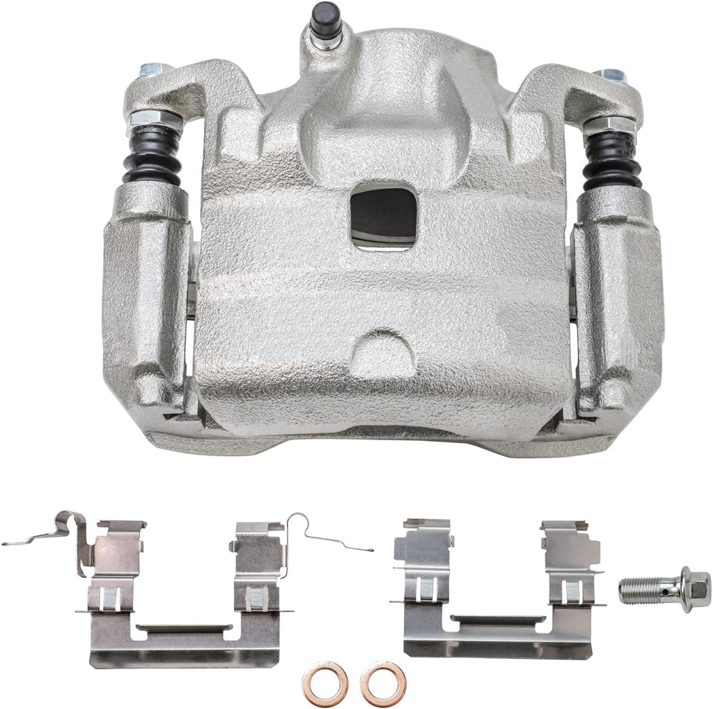 Detroit Axle - Front Brake Kit for 2007-2010 Nissan Altima Disc Brake Rotors 2008 2009 Ceramic Brakes Pads Replacement Brake Caliper : 11.65' inch Rotor