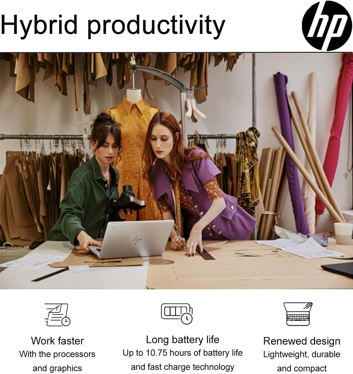 HP Elite C640 G3 Chromebook Plus (14' FHD, Intel i5-1245U vPro, 8GB RAM, 1TB SSD, 10-Core (>i7-1165G7)) Enterprise Laptop for Business, College, Backlit, Fingerprint, 2x Thunderbolt 4, Chrome OS