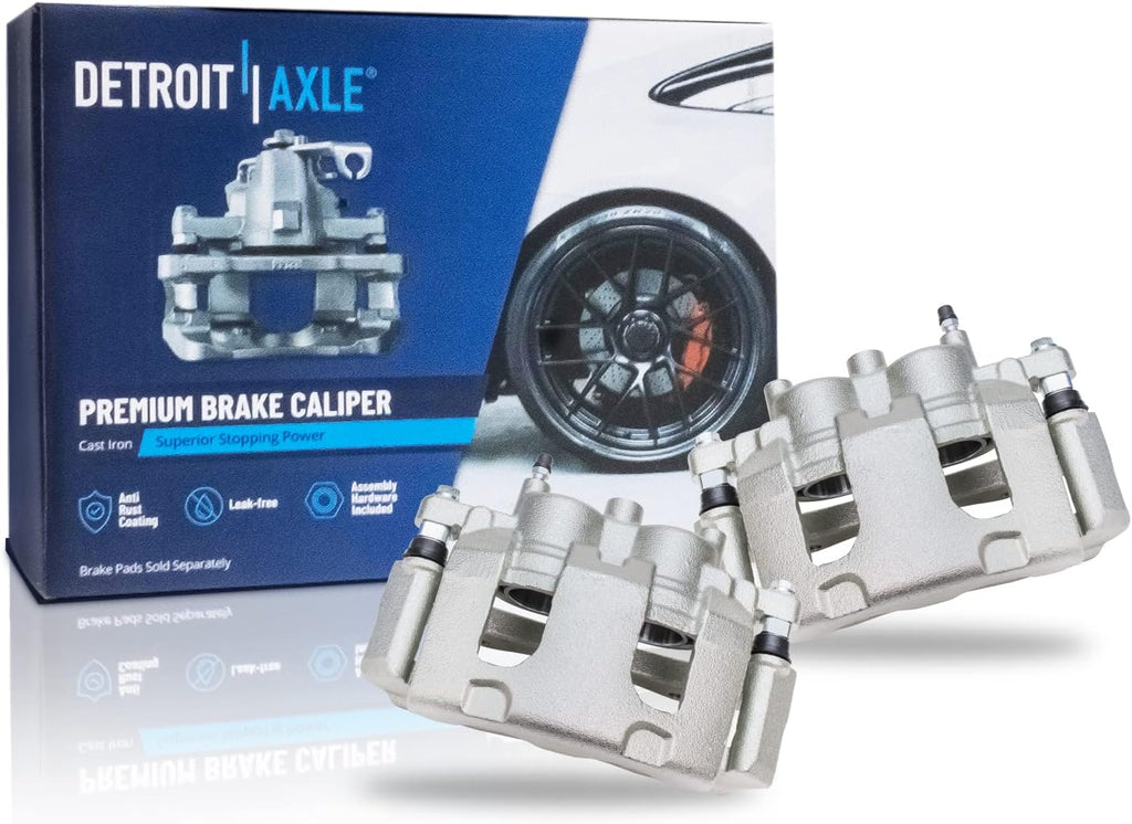 Detroit Axle - 4pc Brake Calipers for 2006-2010 Chevrolet Impala 2006-2007 Monte Carlo, 4 Front and Rear Disc Brake Calipers Replacement