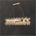 LED Postmodern Gold Silver Crystal Designer Hanging Chandelier Lighting Suspension Luminaire Lampen for Foyer,Dining Light Fixtures