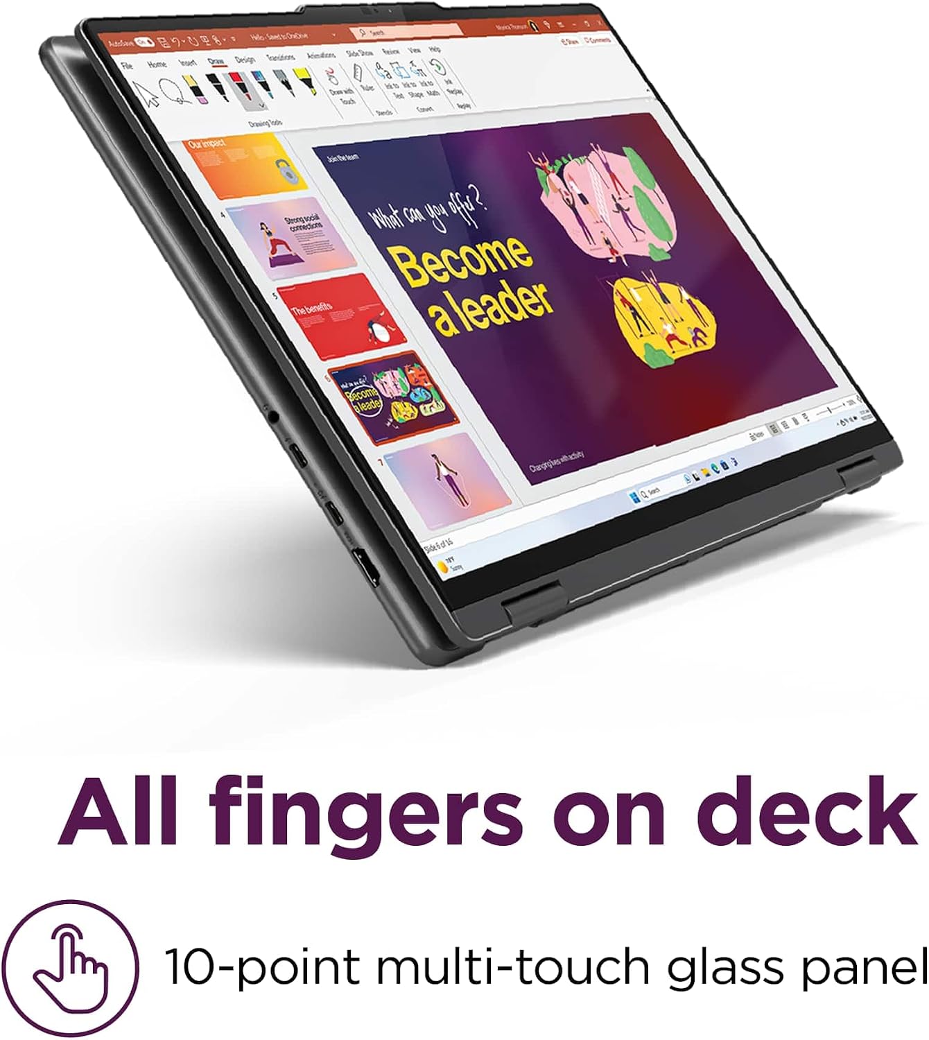 Lenovo Yoga 7i 2-in-1 Laptop, 16' 2K Touchscreen Display, Core Ultra 7 155U (Up to 4.80 GHz), 16GB DDR5, 2TB PCIe 4.0 SSD, Wi-Fi 6E, Backlit KB, FP Reader, TB 4, Webcam, Keypad, PDG HDMI, Win 11 Pro