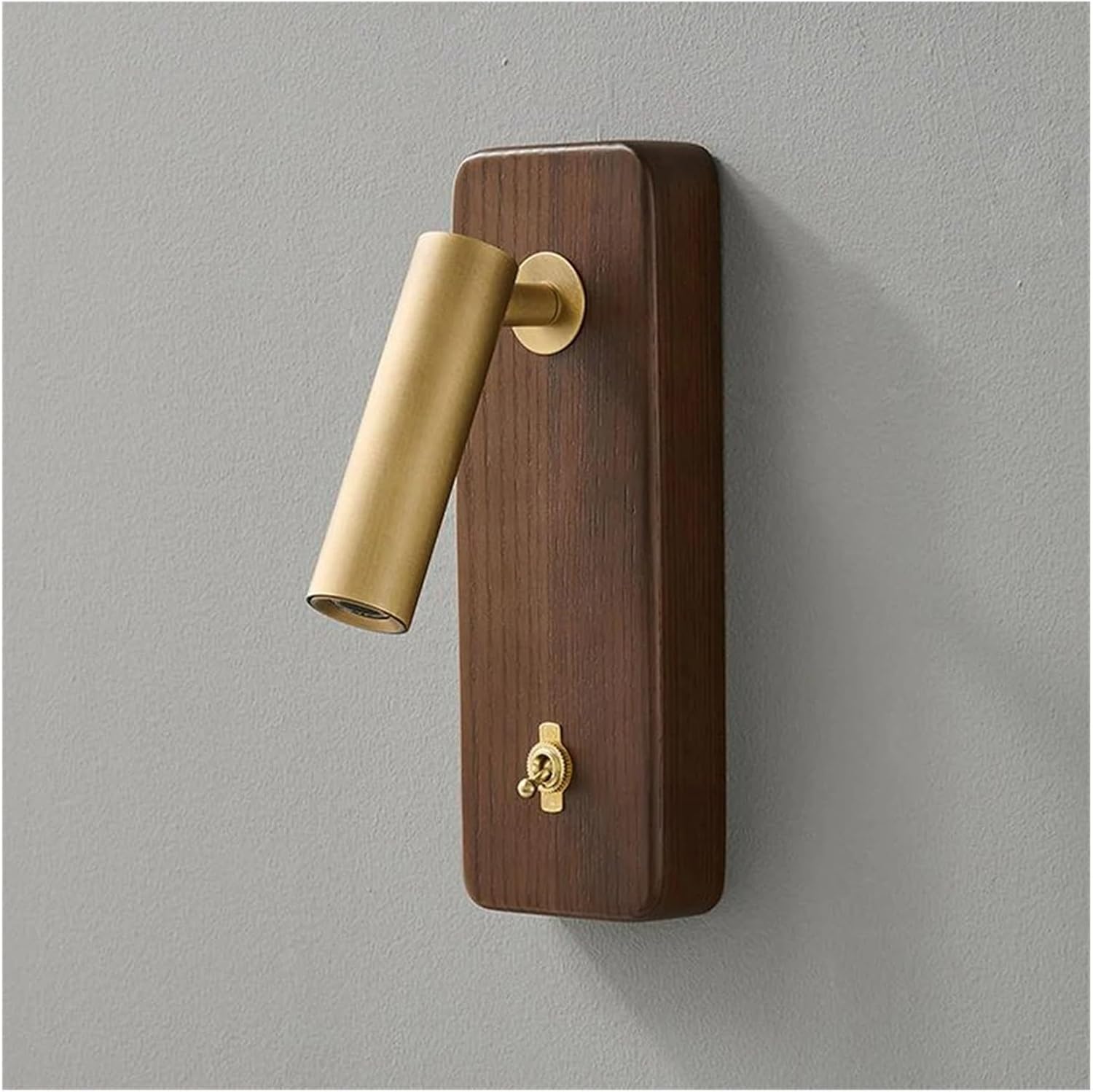 with Switch Wall Lamp Gold Silver Brass Wooden Lighting Fixtures for Bedroom Reading Hotel Office E27 Bulb,Decor