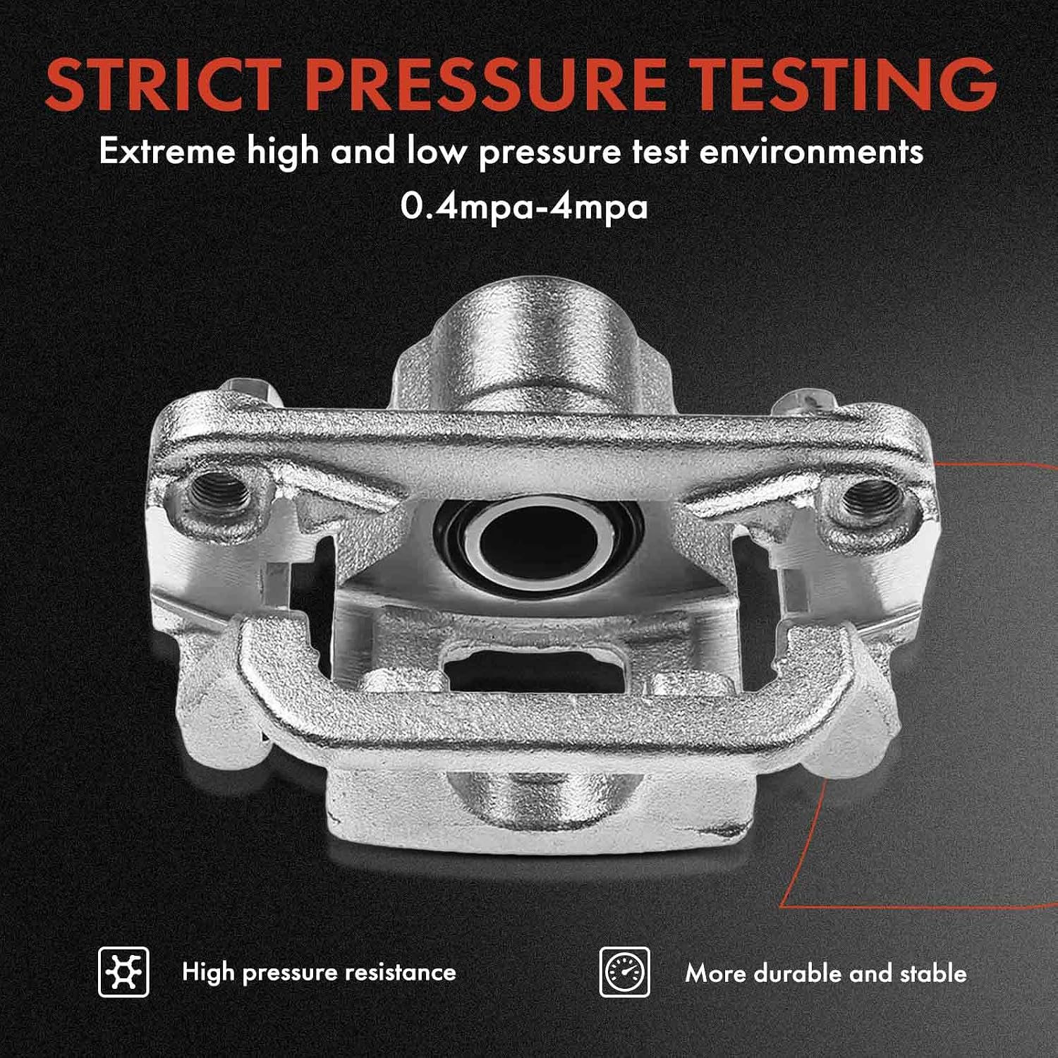 A-Premium Rear 2PCS Disc Brake Caliper Assembly with Bracket Compatible with Honda Models - Pilot 2009-2015, V6 3.5L