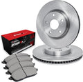 R1 Concepts Rear Brake Kit| Optimum Oep Brake Pads and Blank Brake Rotors| WFUN1-31594 | 11.8' Rear
