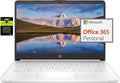 HP 14' Ultral Light Laptop for Students and Business, Intel Quad-Core N4120, 16GB RAM, 128GB Storage(64GB eMMC+64GB Ghost Manta SD), 1 Year Office 365, Webcam, HDMI, WiFi, USB-A&C, Win 11 S