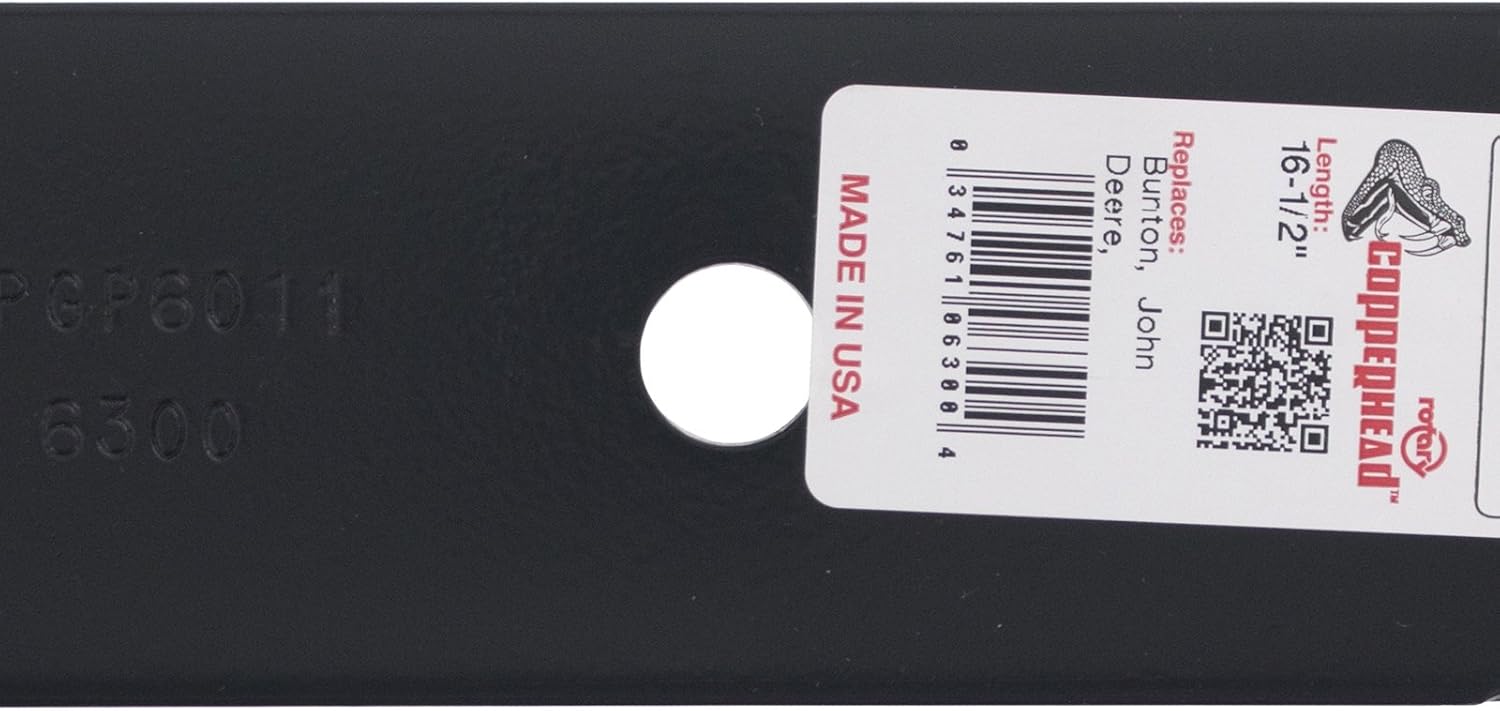 Rotary 6300 Mower Blades for Bad Boy Bunton Scag Snapper 16-1/2' Length 2-1/2' Width .204' Thickness 5/8' Center Hole Fits 32in. 48in. Deck