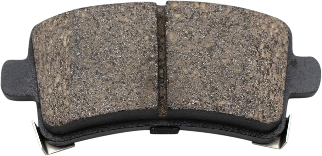 TRQ Rear Brake Pad and Rotor Set Ceramic Solid Rotors Calipers Compatible with 2014-2015 Chevrolet Malibu L4 2.0L