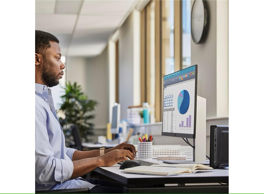 HP Pro Mini 400 G9 Desktop Computer, Intel Celeron G6900T Processor, 32GB DDR5, 1TB SSD, 3-Monitor Ports (2X DisplayPort + HDMI), WiFi 6E, RJ-45, USB-C, Wired Keyboard& Mouse, Windows 11 Pro