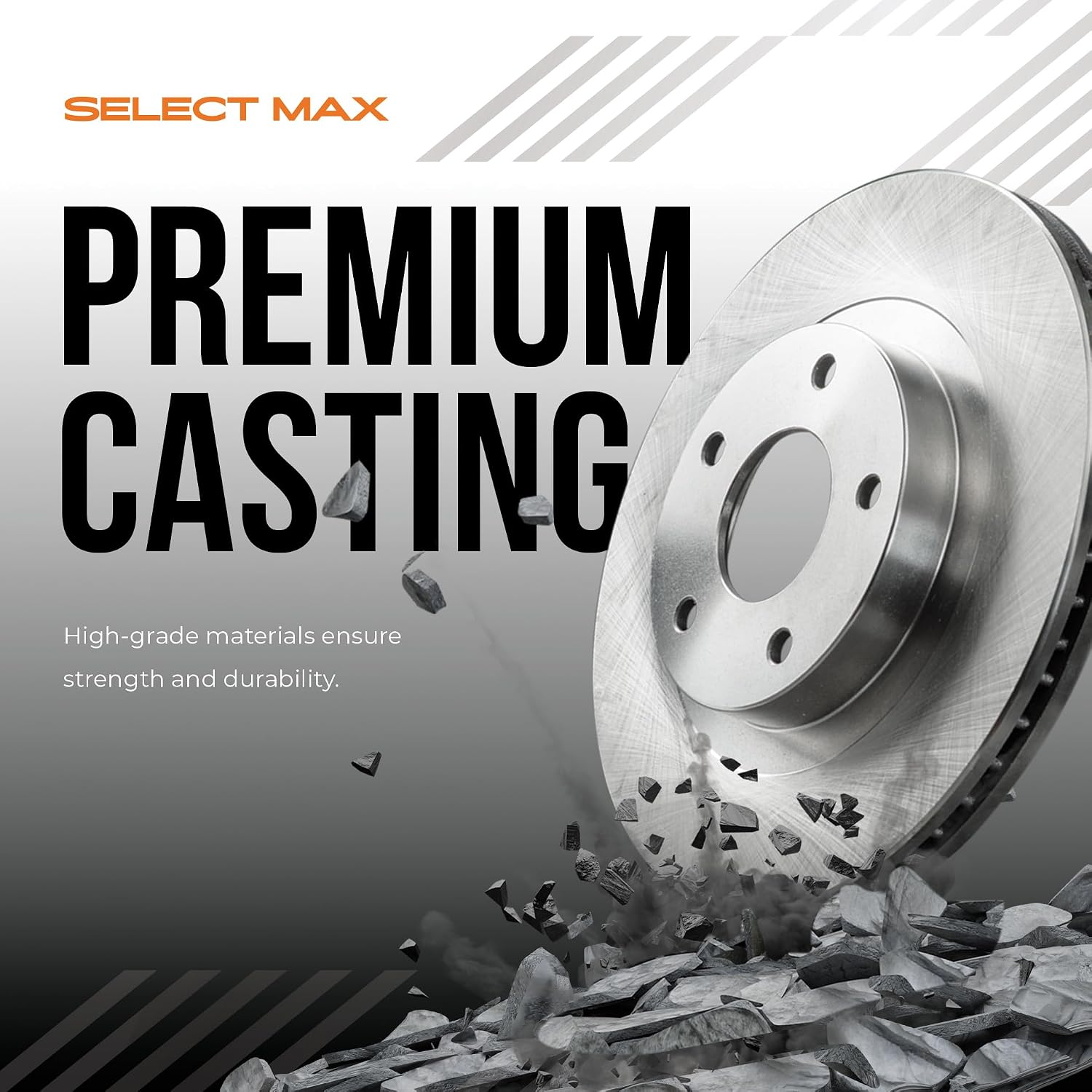 Max Advanced Brakes Front & Rear Brake Kit Compatible With 2006-2008 2009 2010 2011 Acura CSX Premium Touring iTech Replacement Premium OE Disc Brake Rotors and Ceramic Brake Pads