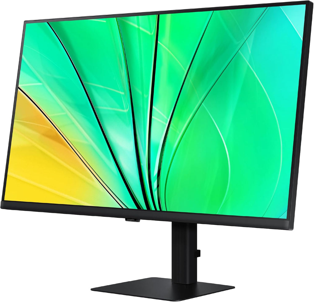 SAMSUNG 32' ViewFinity S6 (S60D) Series QHD High Resolution Computer Monitor, 100Hz, HDR10, Multiple Ports w/ HDMI, DisplayPort, USB-A, Easy Setup, Height Adjustable Stand, LS32D606EANXGO, 2024
