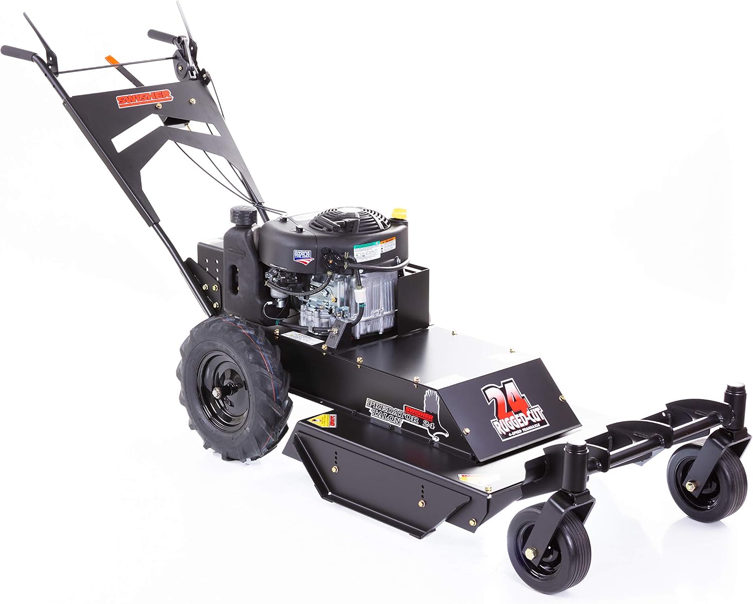 WRC11524BSC- Swisher Predator 11.5 HP 24 in. Walk Behind Rough Cut Mower with Casters
