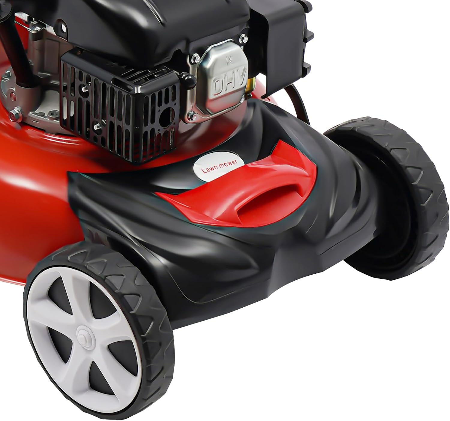 Self Propelled Gas Mower, 140cc 4Stroke Push Mower 140cc 4Stroke Push 3-in-1 Chopper Bagging Side Discharge, 8-Position Height Adjustment