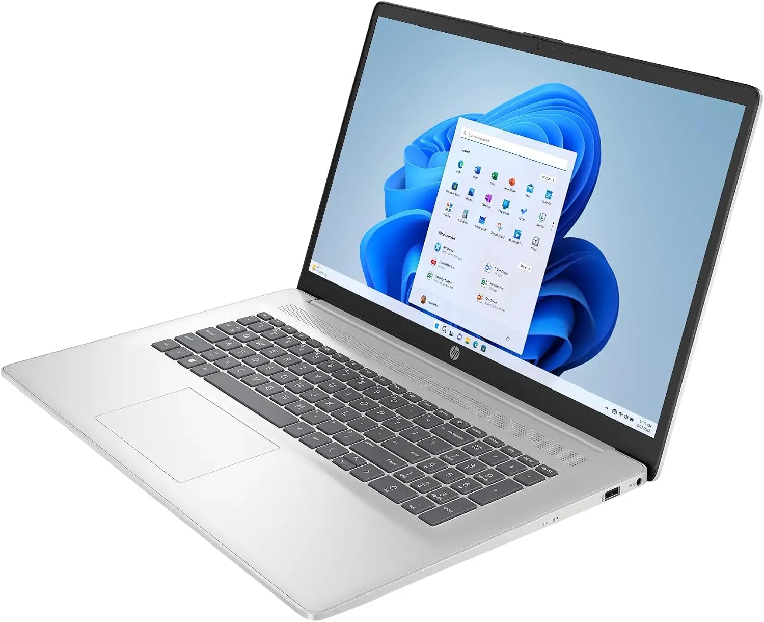 HP 17 Business Laptop 17.3' FHD IPS AMD Hexa-core Ryzen 5 7430U (Beats i7-1255U) 32GB RAM 1TB SSD Type-C Fast Charge Long-Lasting Battery Win11Pro ICP Accessory