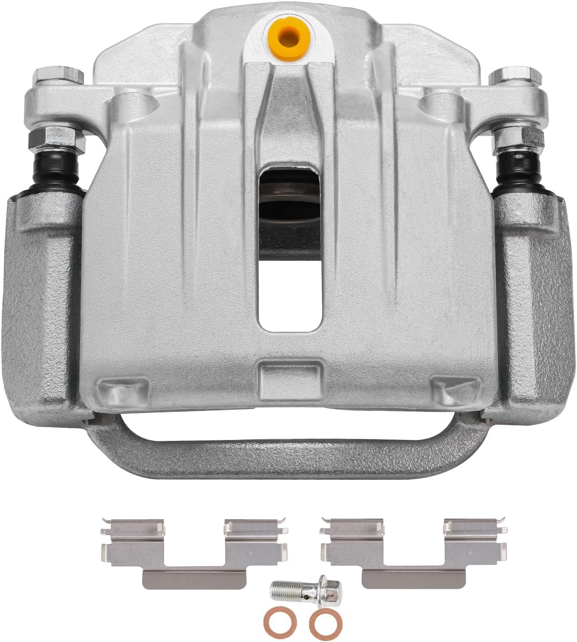 Detroit Axle - Rear 2pc Brake Calipers for 2003-2006 Chevy Silverado 1500 GMC Sierra 1500 Cadillac DeVille DTS, 2 Disc Brake Calipers with Bracket Replacement