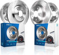 Detroit Axle - Front Rear Brake Rotors for 2001-2005 Chrysler Sebring Dodge Stratus 2000-2005 Mitsubishi Eclipse, Disc Brake Rotors Replacement: 10.87' inch Front and 10.31' inch Rear Rotors