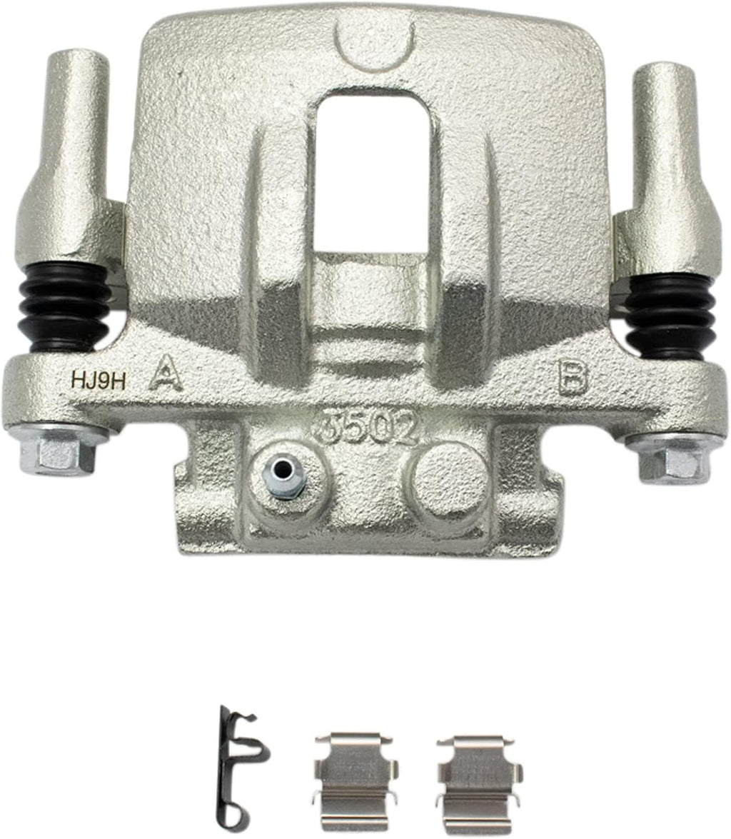 TRQ Rear Ceramic Brake Pad and Rotor Set Includes Calipers Compatible with 08-16 Jeep Compass with Rear Disc Brakes with 262 mm Diameter Rotors