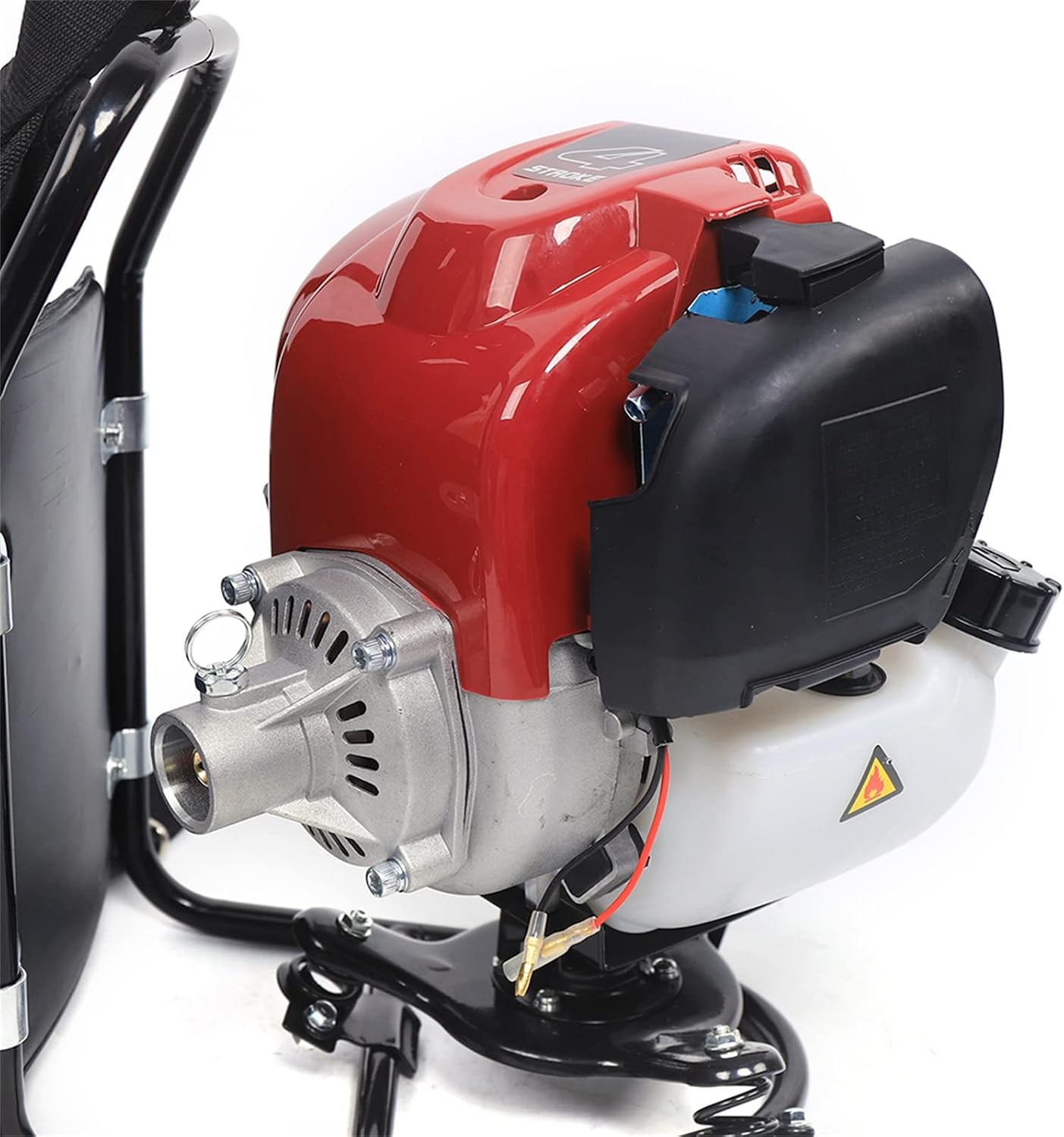35.4CC Gas Powered Weed Wacker, 4-Stroke 1KW 4500-8500RPM Gasoline Weed Eater String Trimmer, Backpack Lawn Edge Cutter, Brush Cutter, Hedge Trimmer for Farmland Weeding, Harvesting, Clearing