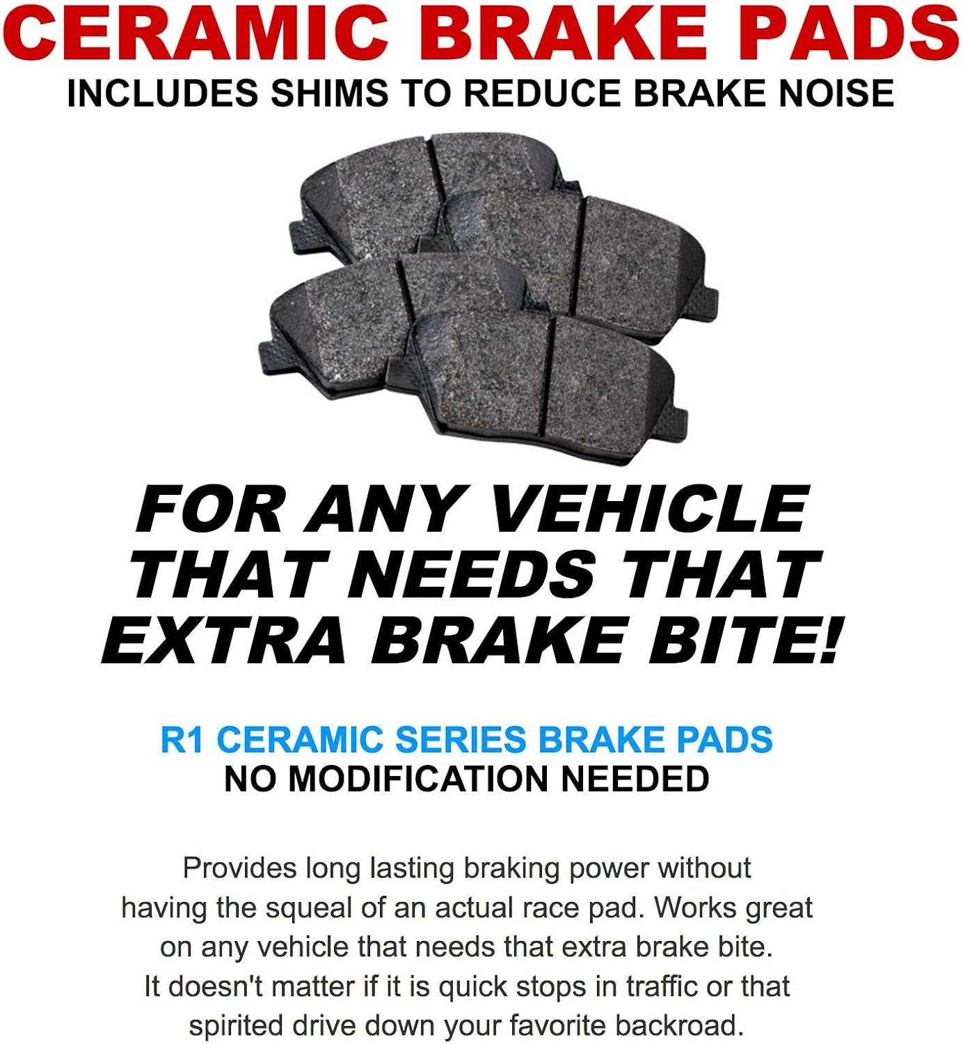 R1 Concepts Front and Rear Brake Kit Fits 1989-1996 Nissan 300ZX| Ceramic Brake Pads and Drilled Slotted Brake Rotors| 11.0' Front & 11.7' Rear