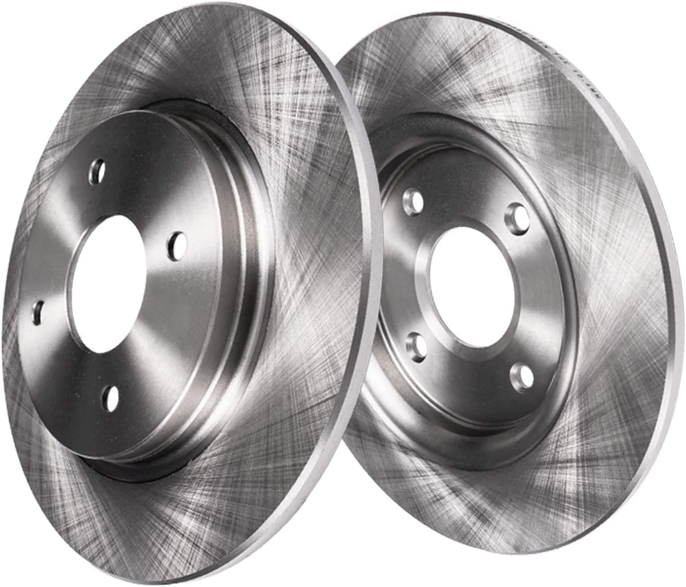 Detroit Axle - Rear Brake Kit for 2012-2017 Hyundai Accent Kia Rio, 2013 2014 2015 2016 Disc Brake Rotors Ceramic Brake Pads Wheel Bearing Hubs Replacement