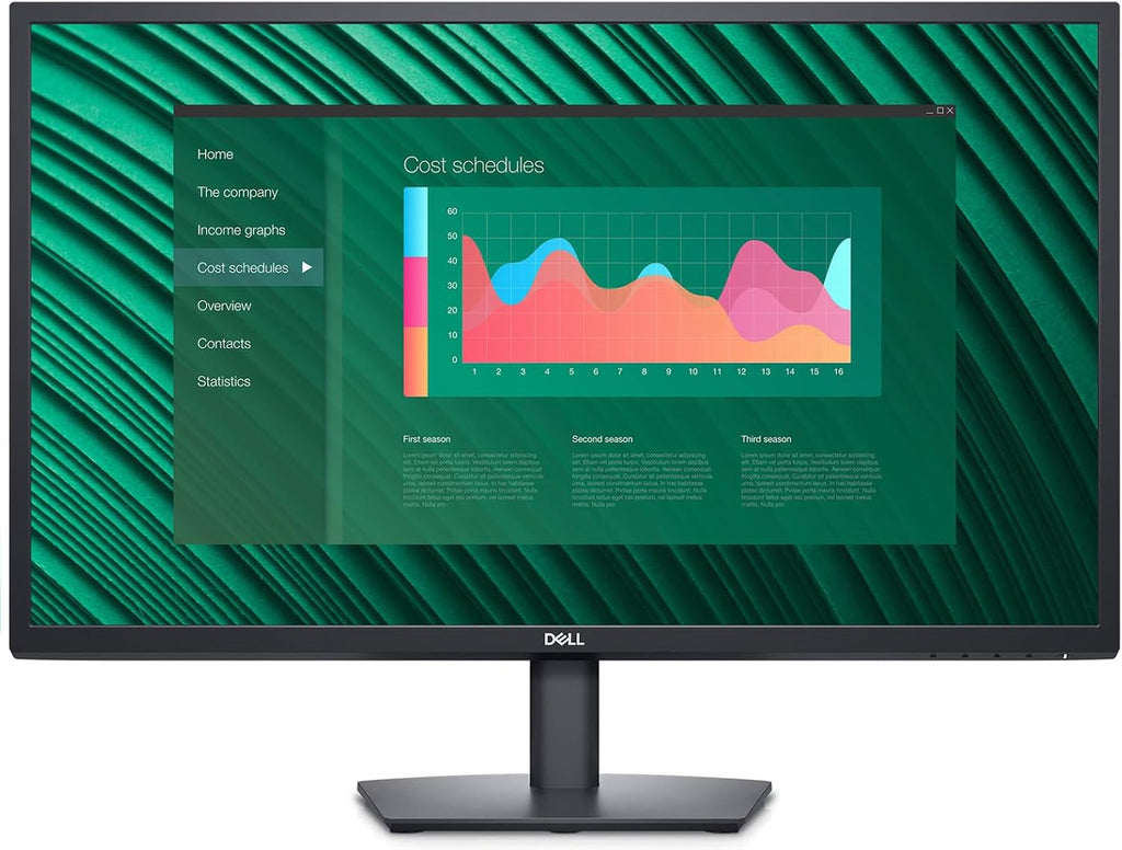 Dell E2723H VESA Mount (100x100mm) Monitor, 27' FHD VA (1920x1080) 60Hz Display, DisplayPort, VGA, Anti-Glare Display, LED Backlight, Ideal for Home & Business, Black (2025 Latest Model)