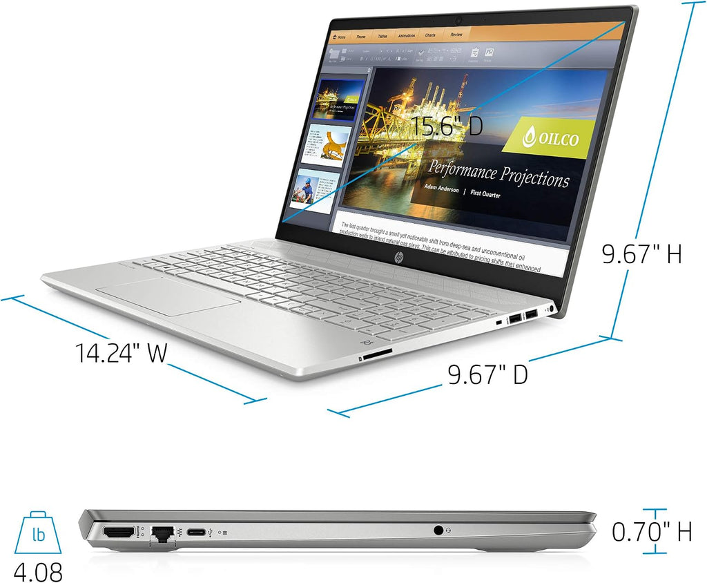 HP 15-cs3019nr Pavilion 15.6-Inch Laptop, Intel Core i7 (Mineral Silver)