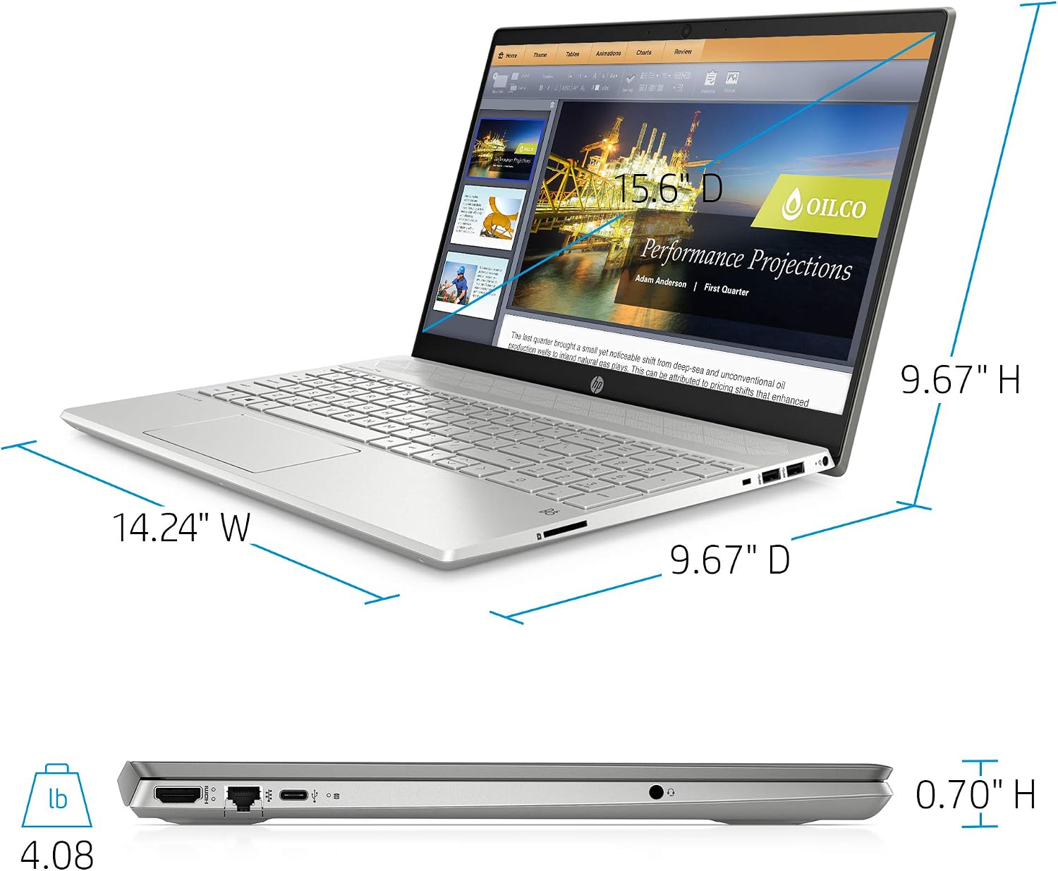 HP 15-cs3019nr Pavilion 15.6-Inch Laptop, Intel Core i7 (Mineral Silver)
