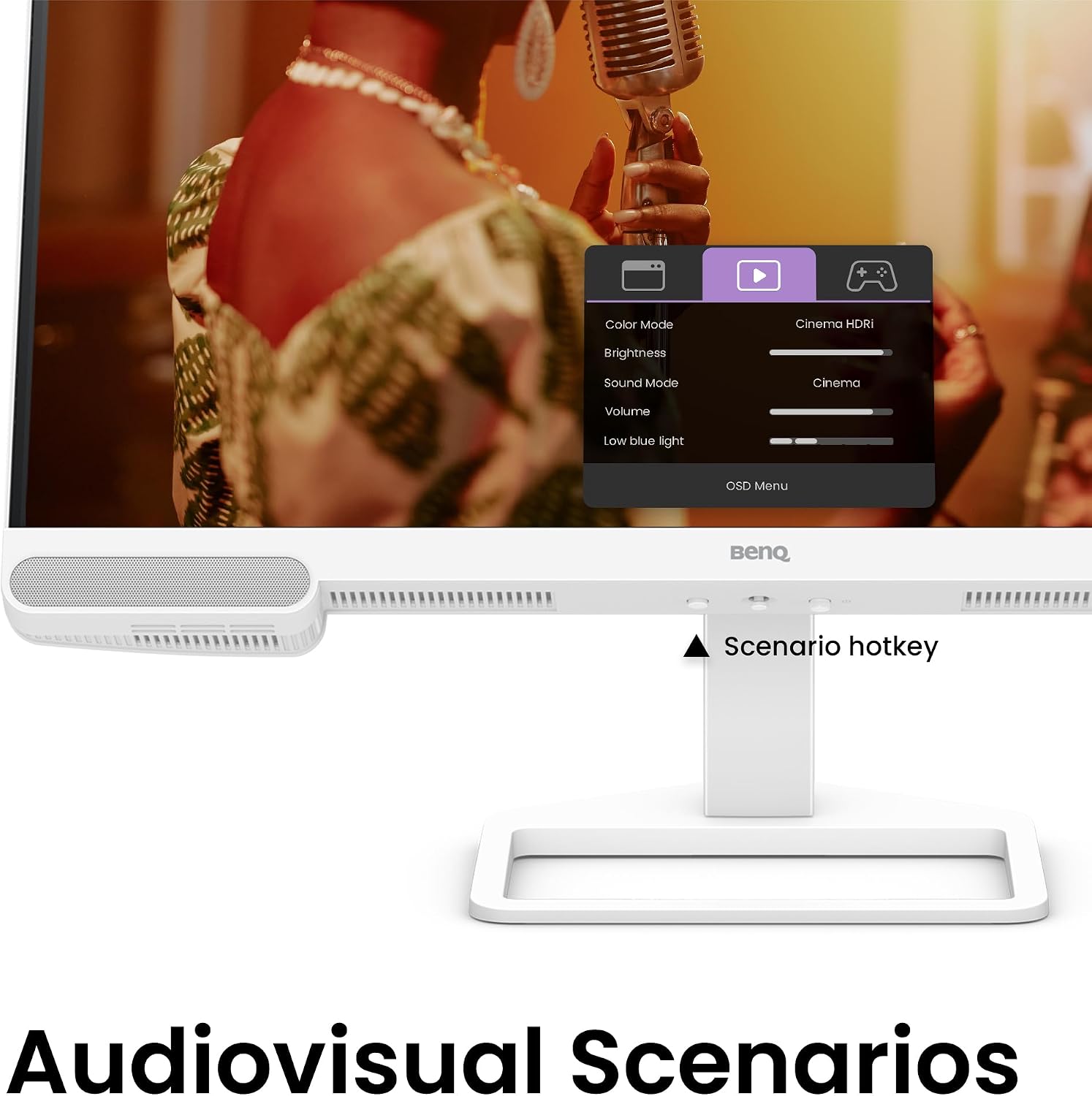 BenQ EW2790Q 27' QHD Premium Home Monitor with 99% sRGB, Height Adjustable Stand, Built-in 5W Speakers, 1 USB-C, USB Hub, 3 HDMI Ports and Eye-Care Technology
