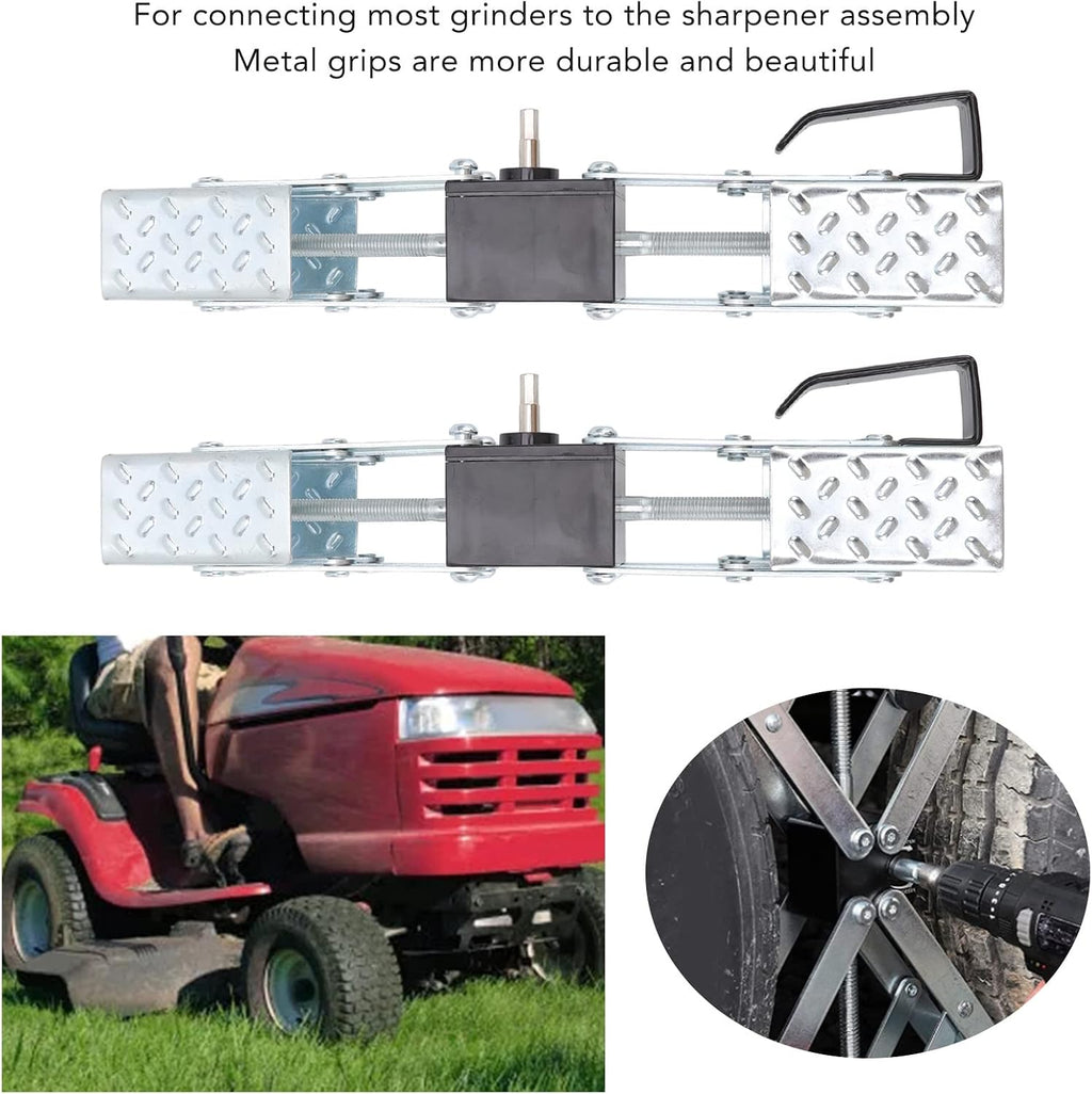 Stainless Steel Lawnmower Blades Sharpener High Efficiency Fast Grinding Tool Kit for Lawn Mower Blade Sharpening Farming Material