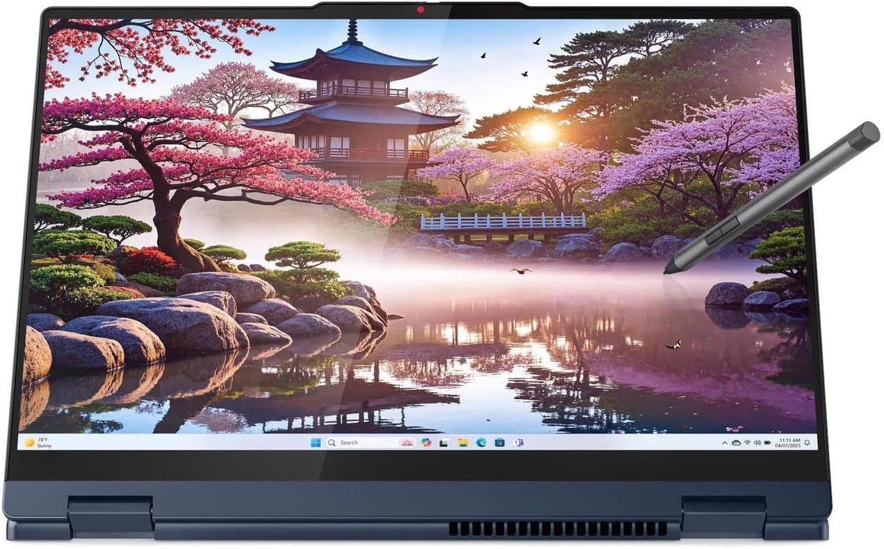 Lenovo IdeaPad Flex 5 2-in-1 AI PC Laptop, 14' WUXGA IPS Touch Screen, AMD Ryzen 7 350, 16GB RAM, 1TB PCIe SSD, Radeon 860M Graphics, Webcam, Backlit Keyboard, USB-C, HDMI, Windows 11 Pro