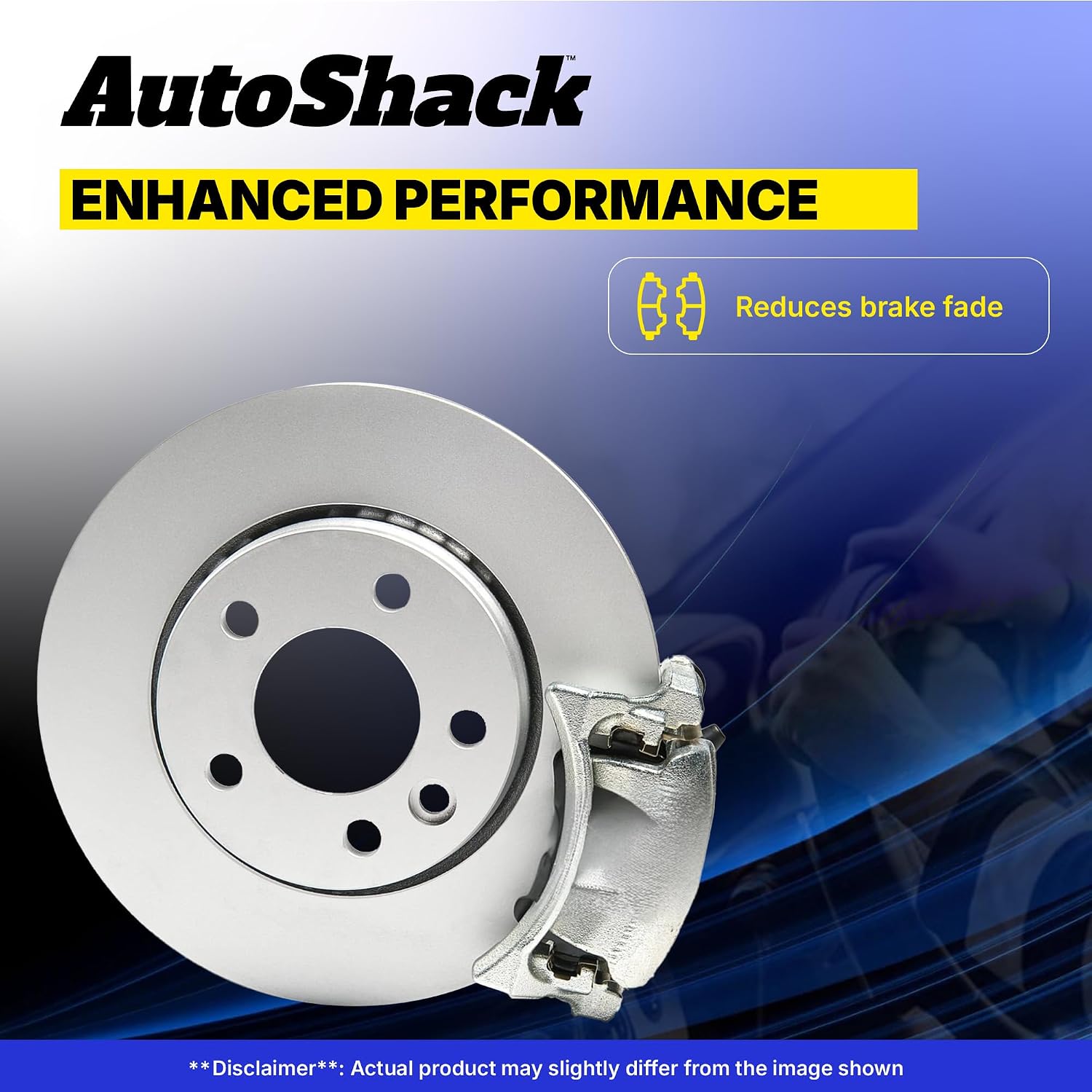AutoShack Front Brake Rotors, Premium Pads & Calipers for Toyota, Tundra 2000-2006 Sequoia 2001-2007, 4WD RWD V6 3.4L 4.0L V8 4.7L - 12.55' (318.72 mm), 6-Lug
