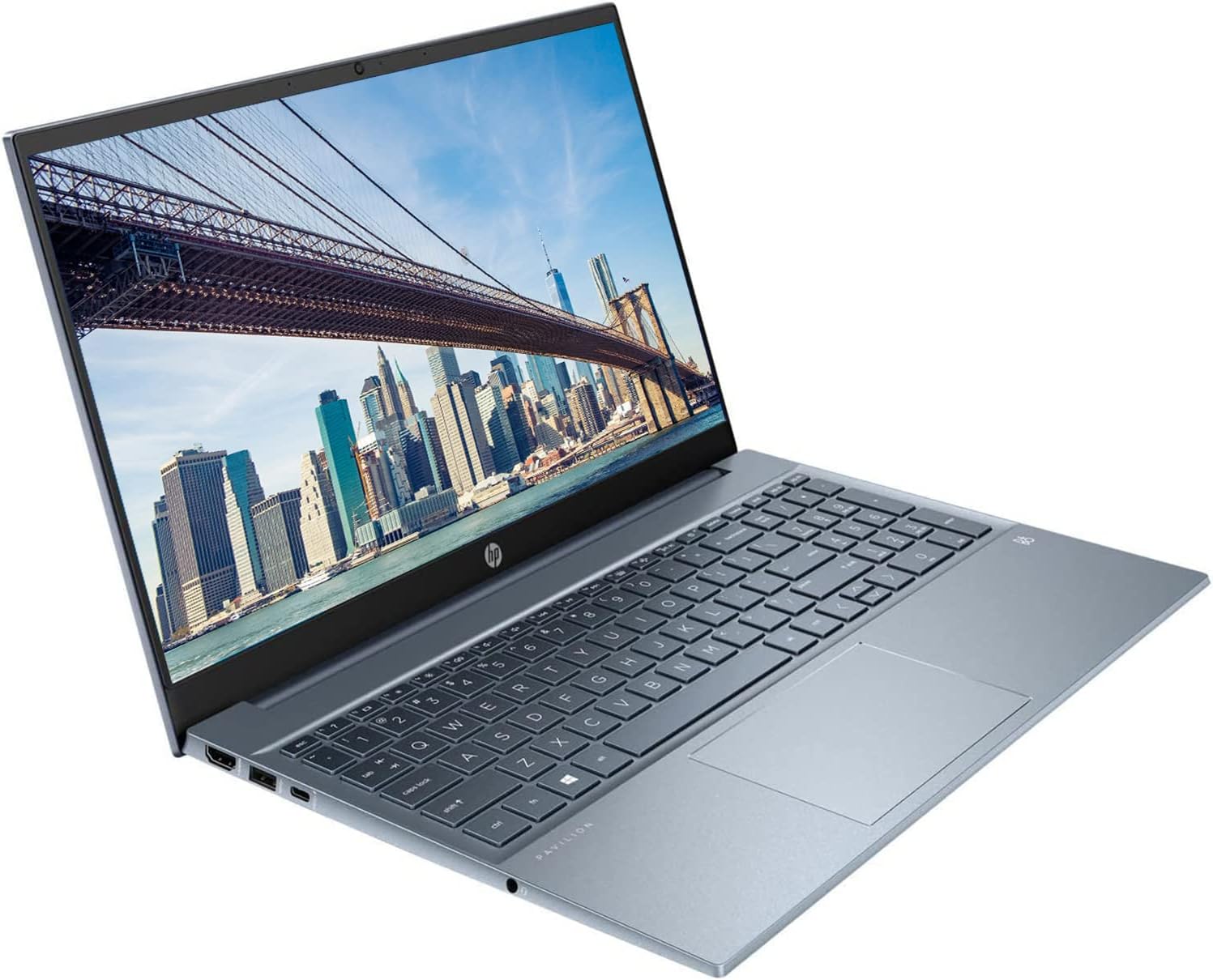 HP 2022 Pavilion Laptop, 15.6' Full HD Touchscreen, 12th Gen Intel Core i7-1255U, 16GB DDR4 RAM, 1TB PCIe SSD, Webcam, Backlit Keyboard, HDMI, Bluetooth, Wi-Fi 6, Windows 11 Home, Blue