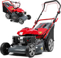 173cc Gas Engine Lawn Mower | 20-Inch Self Propelled Gas Lawn Mower | Push Lawns Mowers with 60L Grass Tank for Yard Patio Lawns Landscaping | Powerful Performance,Easy Start Red
