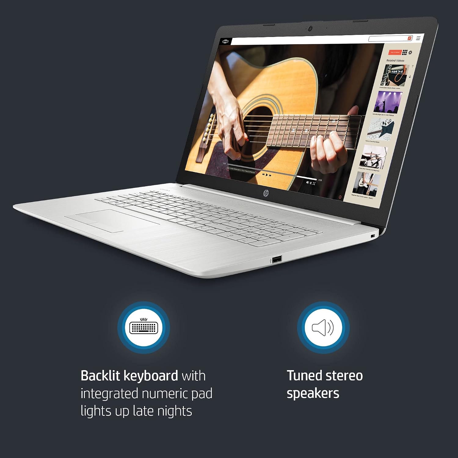 New 2022 HP 17.3' FHD IPS Display, 11th Gen Intel Core i5-1135G7(Beats i7-8500), Windows 11 Home, 8GB RAM, 512GB SSD, Wi-Fi 5, Bluetooth, HDMI, Webcam